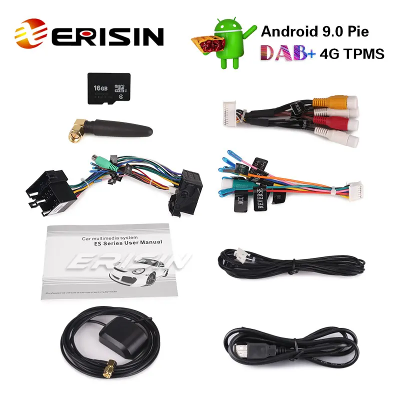 Erisin ES4873P " Android 9,0 DAB+ gps стерео для Vauxhall Opel Vivaro Astra Corsa D Zafira SatNav