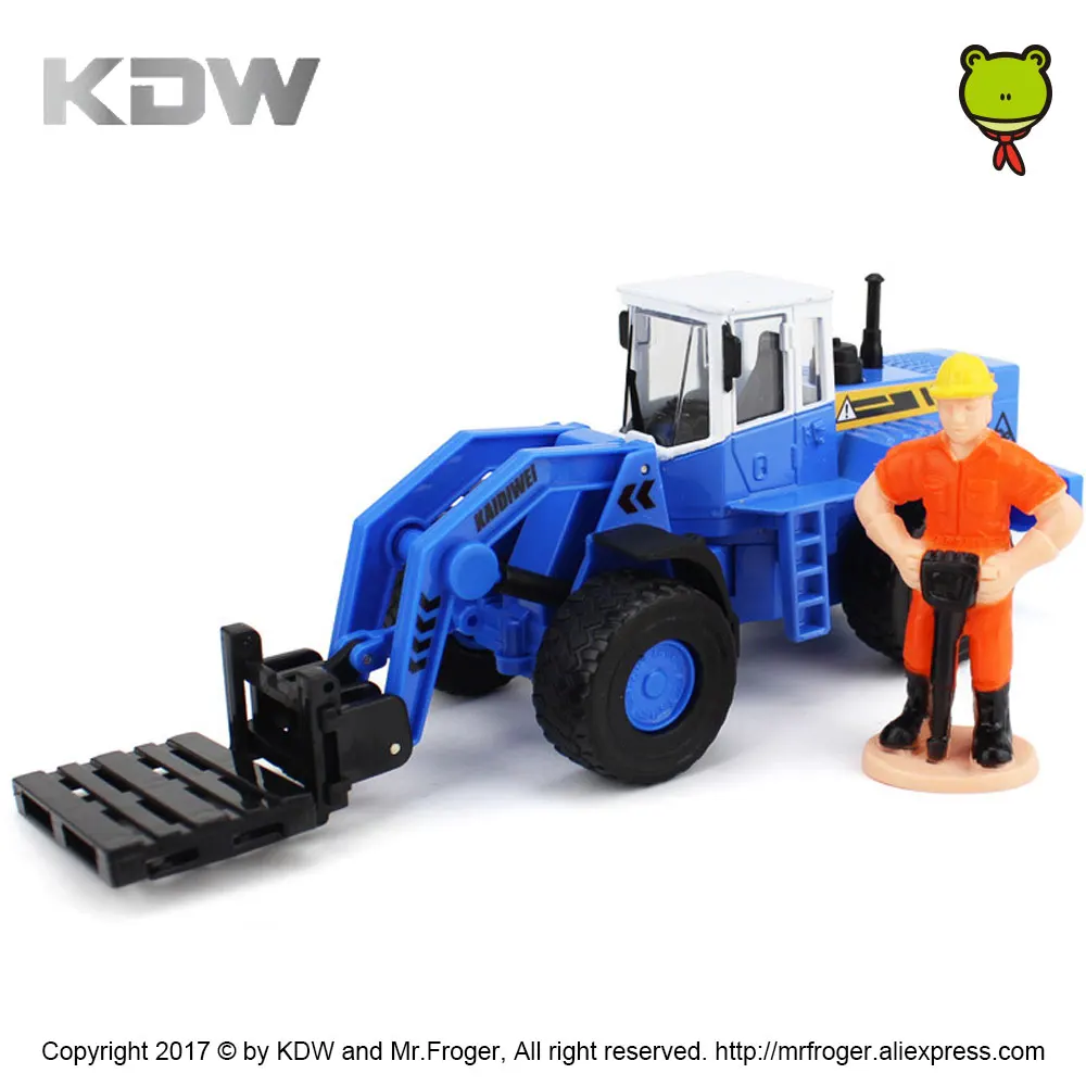 KDW 1:50 вилочный погрузчик модель сплава инженерных автомобилей имитационная