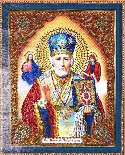 LP128 AZQSD алмазная живопись религия икона частичная 5D особая форма алмазная вышивка Дева Мэри Стразы картина, Алмазная мозаика - Цвет: LP128