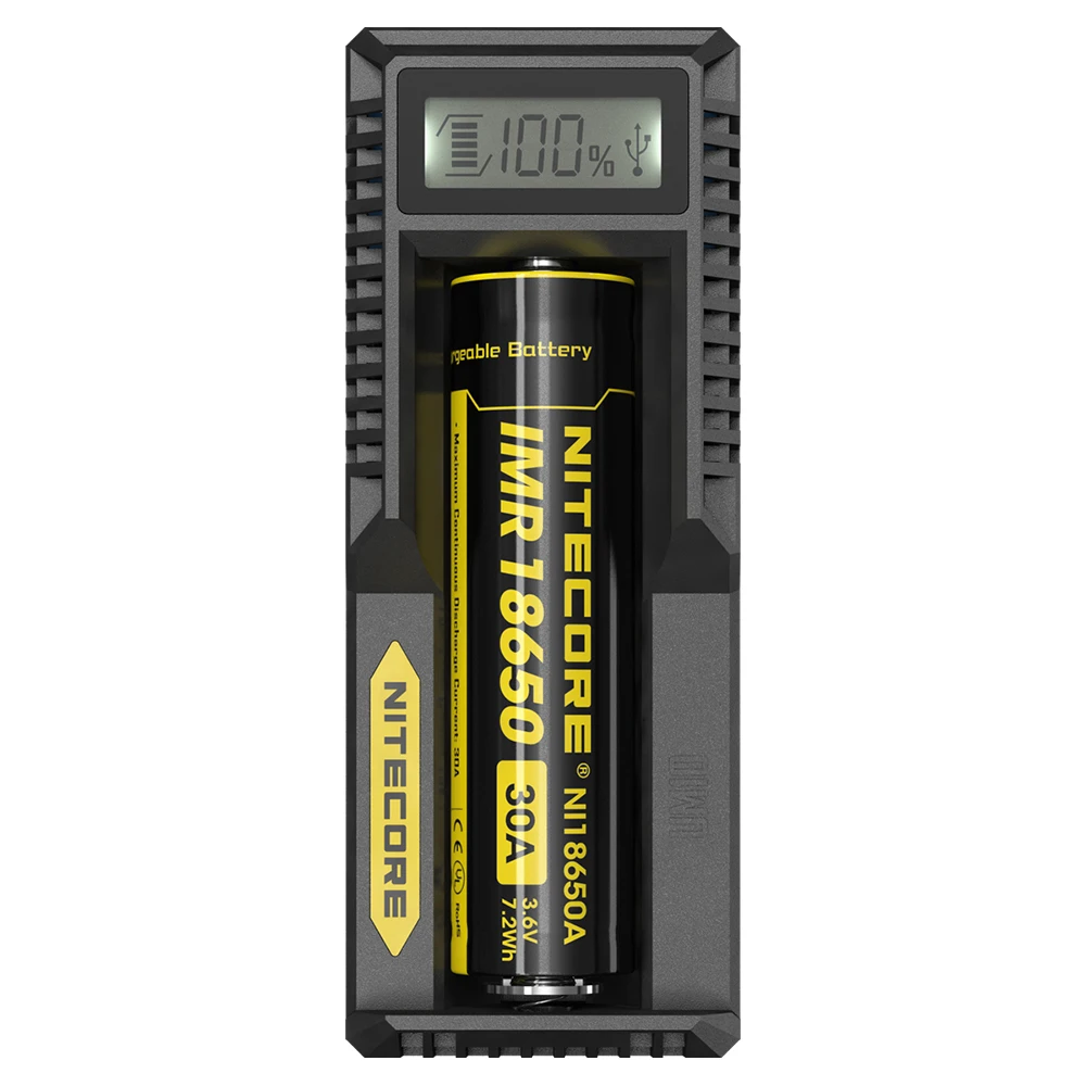 Nitecore UM10 UM20 умное зарядное устройство с ЖК дисплеем usb кабелем для зарядного