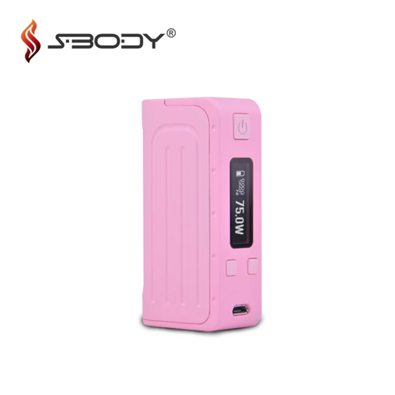 Оригинальный Sbody Elfin DNA75 мод 75 Вт TC Vaping Box с чипсетом Evolv Встроенный 1800 мАч Temp control 18650