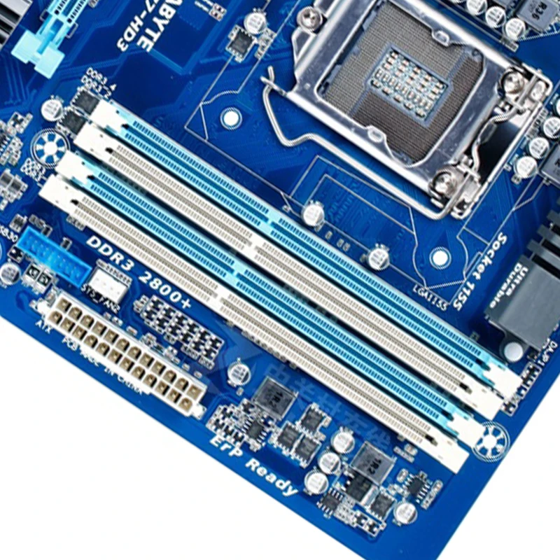 GIGABYTE GA-Z77-HD3 материнская плата для настольного компьютера LGA1155 DDR3 i3 i5 i7 ATX |