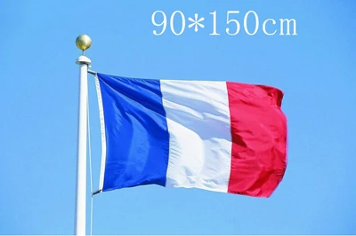 

France Flag Nation 3ft x 5ft Polyester Banner Flying150* 90cm Custom flag All over the world Worldwide outdoor