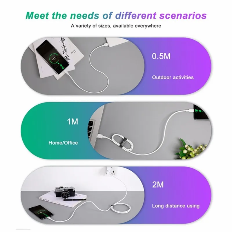 Кабель USB Type C для синхронизации данных и быстрой зарядки 1 м 2 3 кабель Samsung Huawei P20 Mate