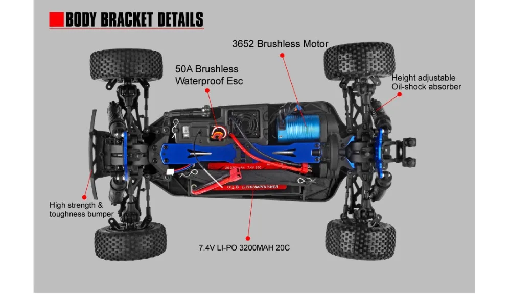 BSD BS213R 1/10 CHERI-RX лучший Eletrice бесщеточный внедорожный радиоуправляемое багги
