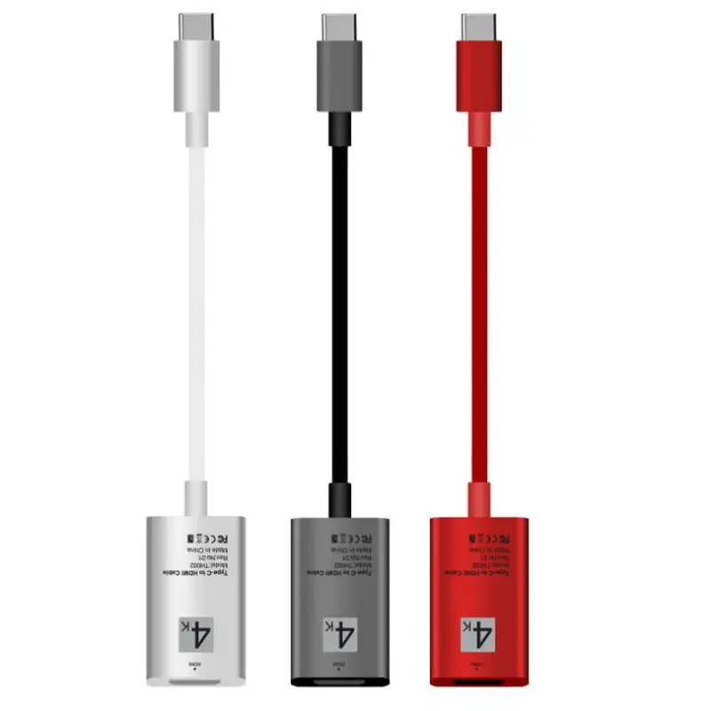 USB C Type совместимому с HDMI кабель 4K со сверхвысоким разрешением Ultra HD USBC мужского и