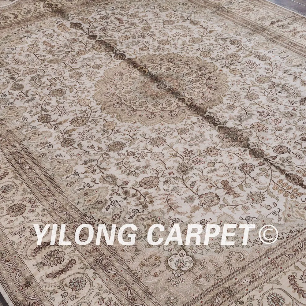 Yilong 9 'x 12' персидский шелковый ковер большой Шелковый античный турецкий ручной