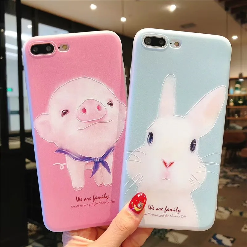 Мягкий силиконовый чехол Boucho для iphone 5 5S SE X 6 6s 7 8 Plus чехлы телефонов с милым