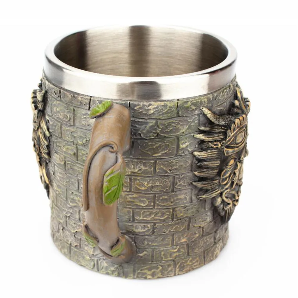 Creative marble pattern stainless steel cup Ancient tribal culture Drinking Water coffee Bar Gift 301-0735 | Дом и сад