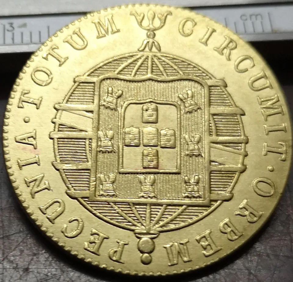 1821 Бразилия 20 Reis-Joao VI медная копия монеты | Дом и сад