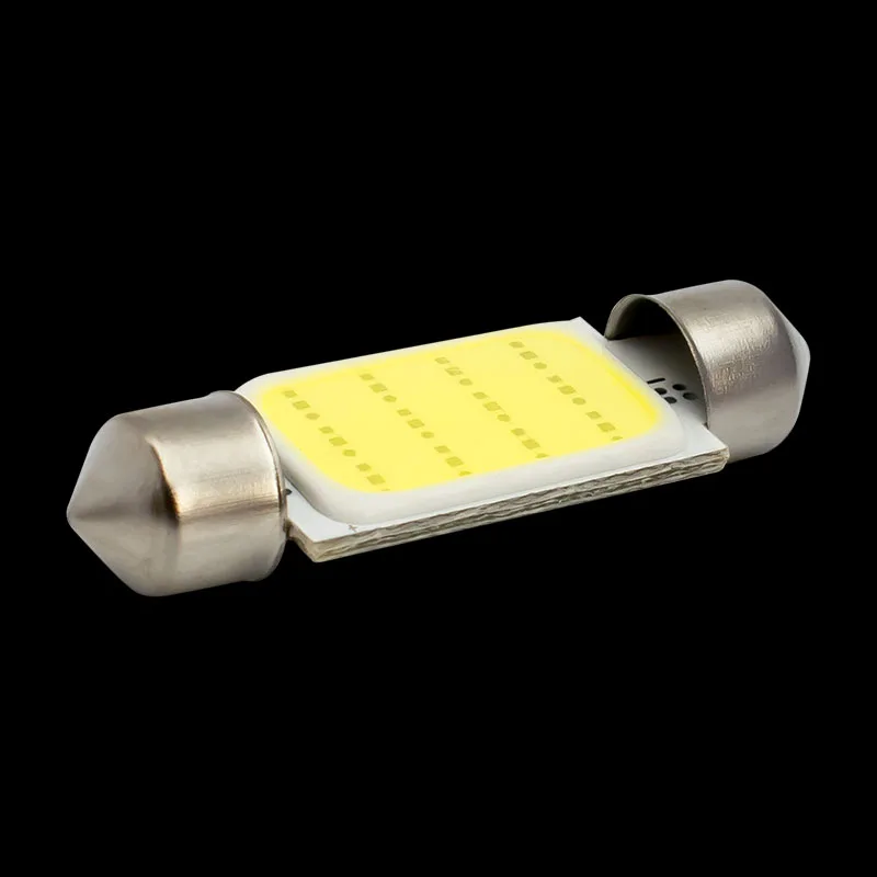 10 шт. 39 мм C5W C10W SV8.5 12844 DE4410 гирлянда COB Светодиодная Автомобильная Лицензионная