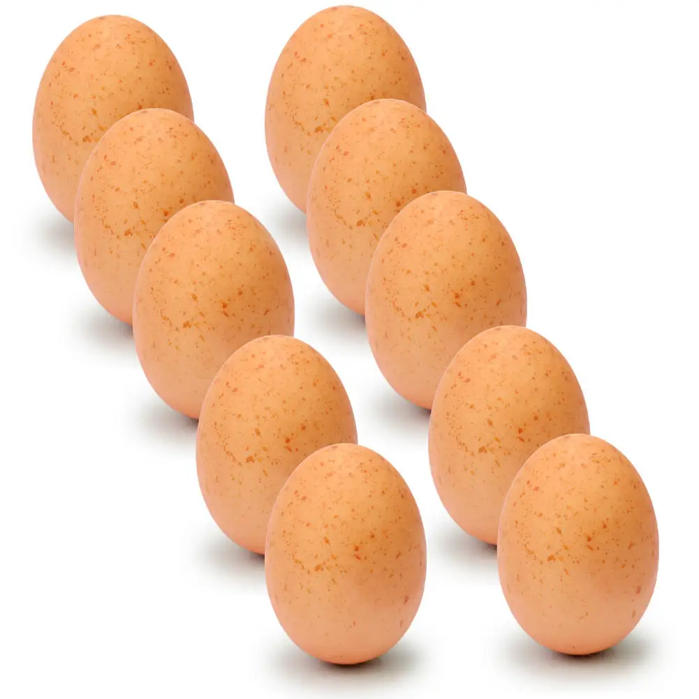 10 шт./лот, креативные Искусственные Поддельные декоративные игрушки Chiken Egg, еда, пустышки, вечерние, домашний декор, кукольный домик, микро Ландшафтные украшения