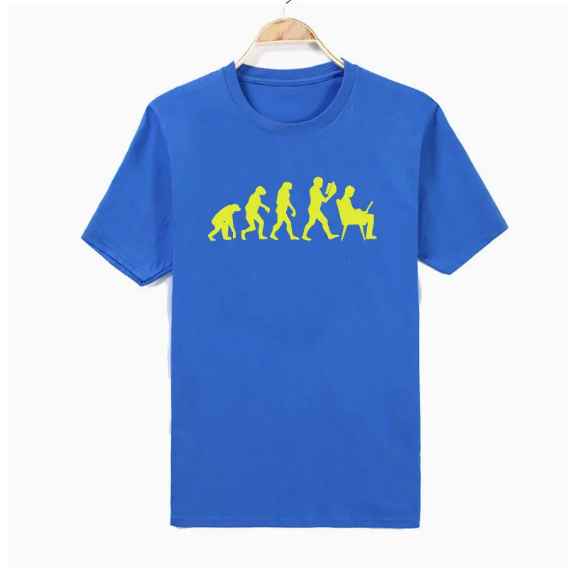 Мужская хлопковая футболка с коротким рукавом принтом