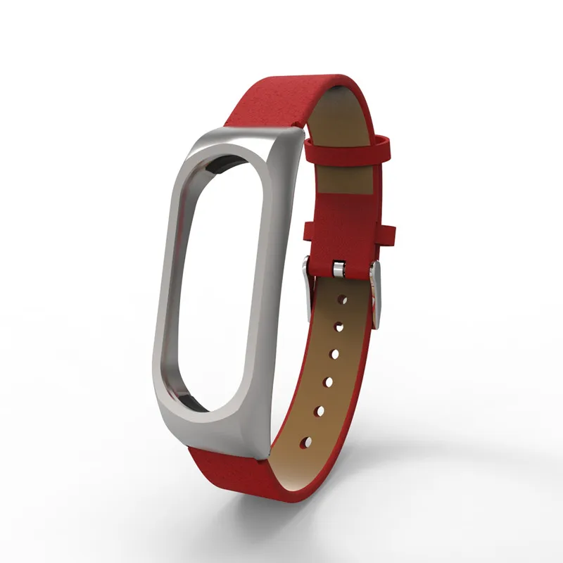 PU Leather Wrist Strap For Mi Band 2 OLED Smart Bracelet | Accessories