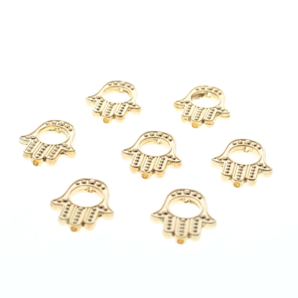 Lavida 50 шт. золотые бусины ручной работы и металлическая рамка для змеиной цепи