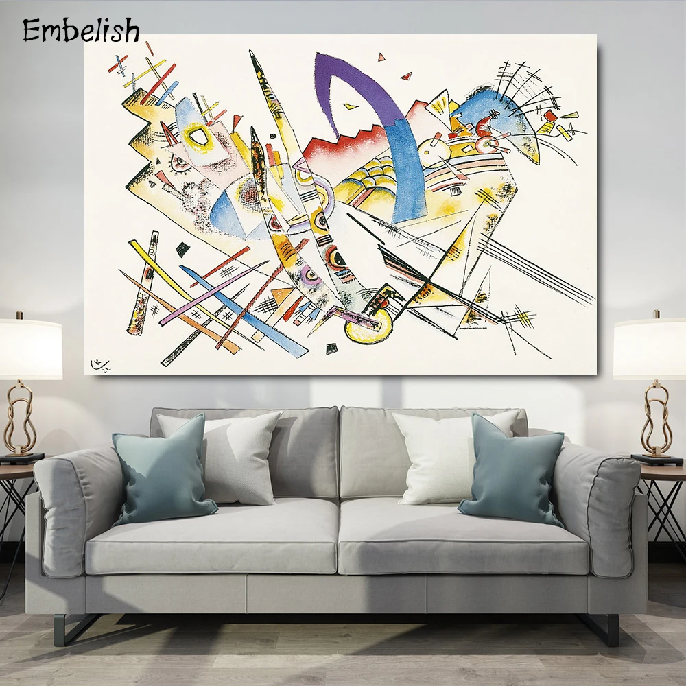 Абстрактные Художественные картины эмбелирования стен от Wassily Kandinsky для гостиной