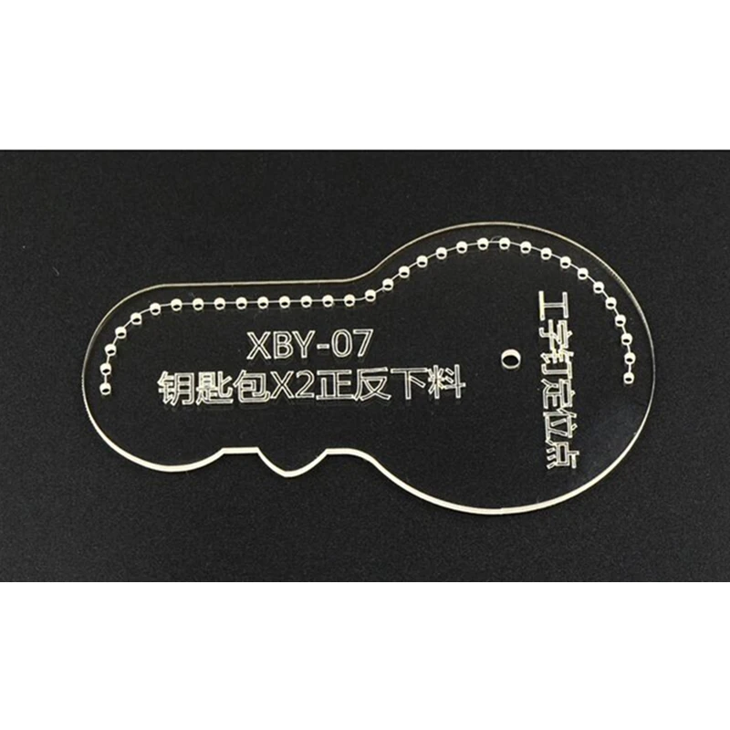 1Set Acrylic Key case set Leather Template Model Handwork Craft Sewing Pattern Tools | Дом и сад