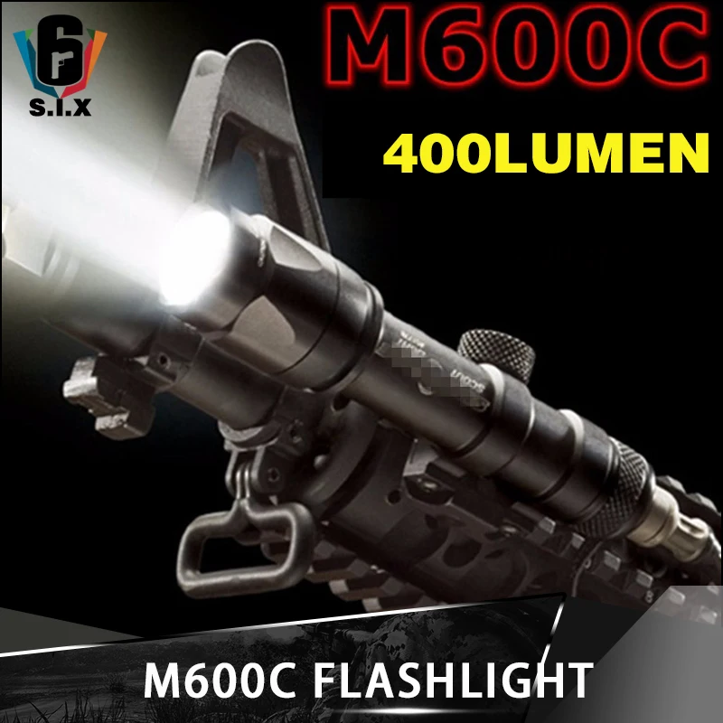 Тактический страйкбол тактический Surefir Flash светильник M600C Airsoft светодиодный 400