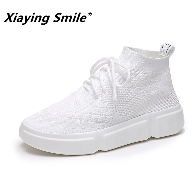 Женские ботильоны Xiaying Smile Модная стильная повседневная обувь дышащая эластичная