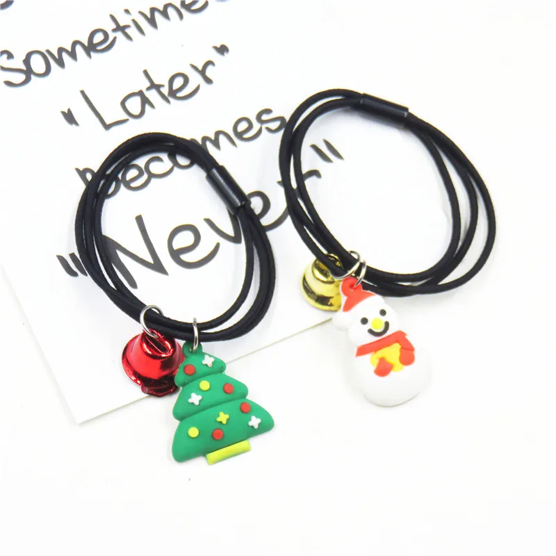 1 шт. креативные рождественские лося колокольчики эластичные резинки для волос