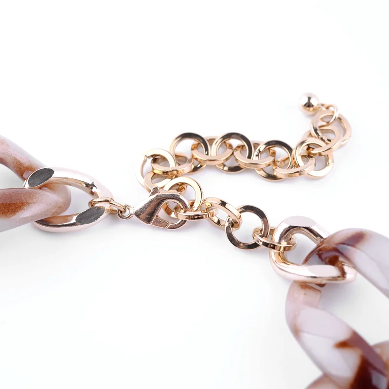 Женское массивное ожерелье BOJIU цепочка ювелирные изделия Ожерелье NK1025|chunky