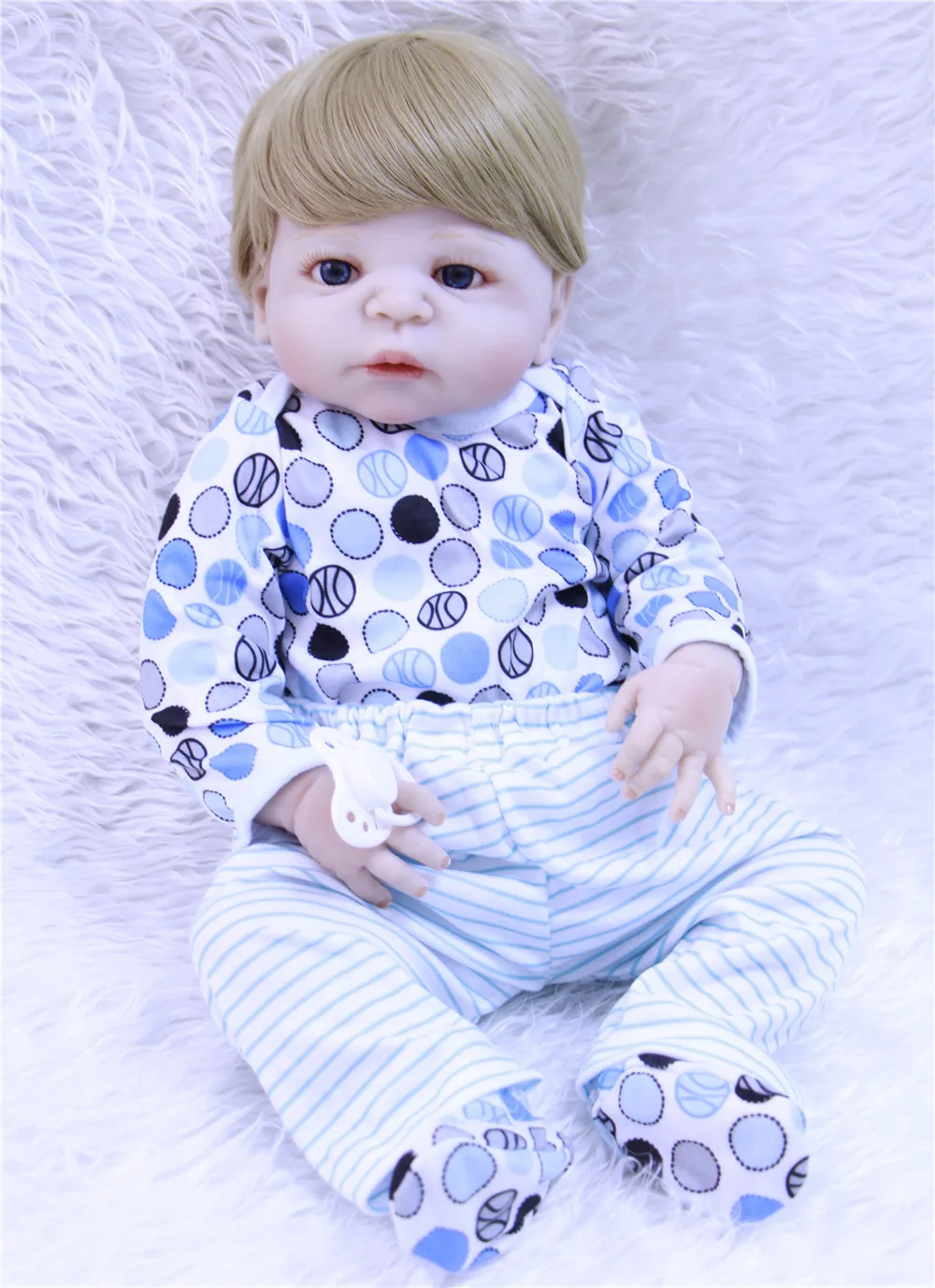 22 23 дюйма Boneca Bebe Кукла реборн 55 см полная силиконовая кукла для мальчика ребенка