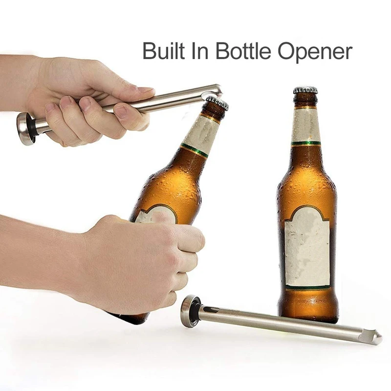 2 Pieces Beer Chiller Stick For Bottles Stainless Steel Chiller Stick Beverage Cooler Cooling Sticks Keep Bottled Drinks Cold