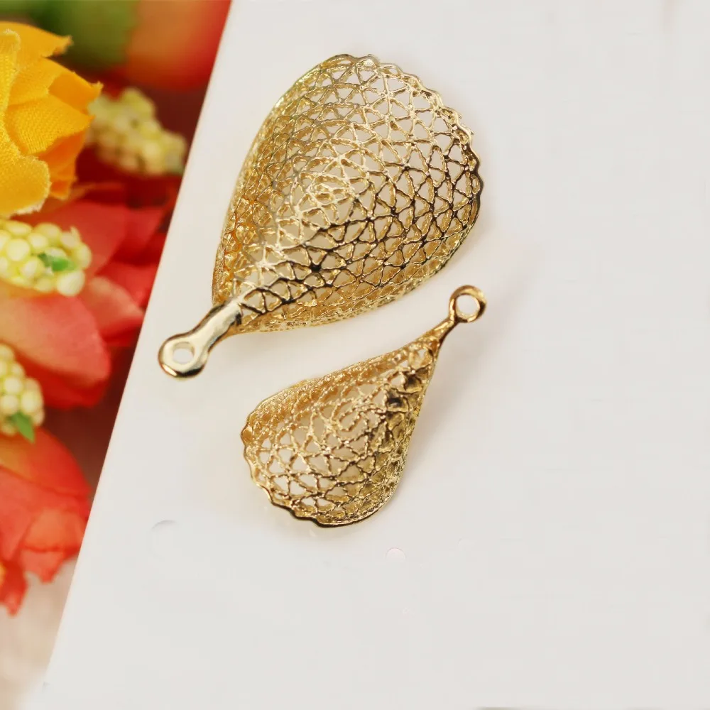 DIY европейской моды Шарм подарки полые листья Подвески Металлические для