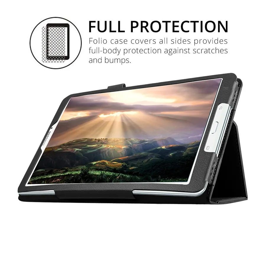Тонкий складывающийся кожаный чехол для Samsung Galaxy Tab E 9 6 SM T560 T561/T567V подставка табе +