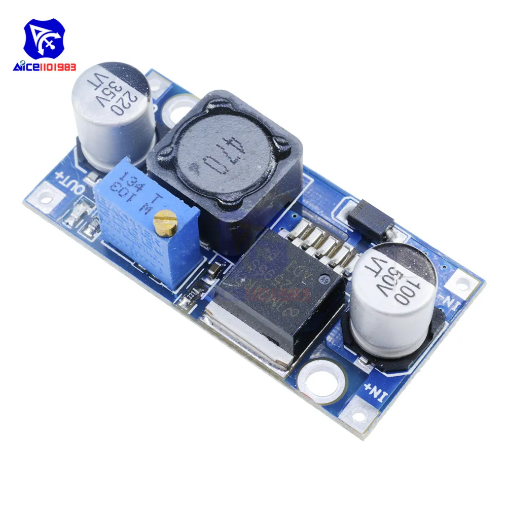 Высокая эффективность LM2596 DC-DC 3,2 V-40 V до 1,25 V-35 V модуль ldo понижающего преобразователя постоянного тока Регулируемый Мощность Напряжение регулятор