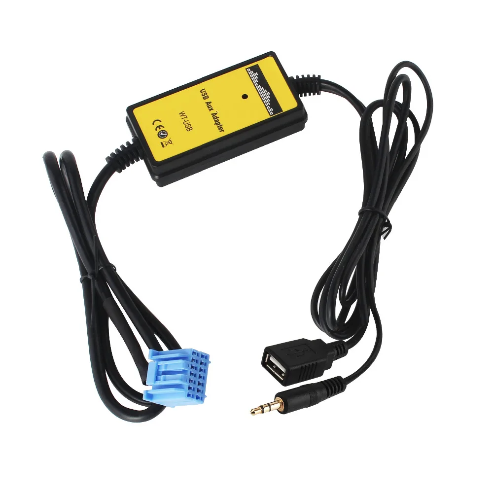 Moonet автомобильный аудио MP3 AUX USB адаптер 3,5 мм AUX Интерфейс cd-чейнджер для Honda 2,3 Accord Odyssey CRV Pilot S2000 QX006