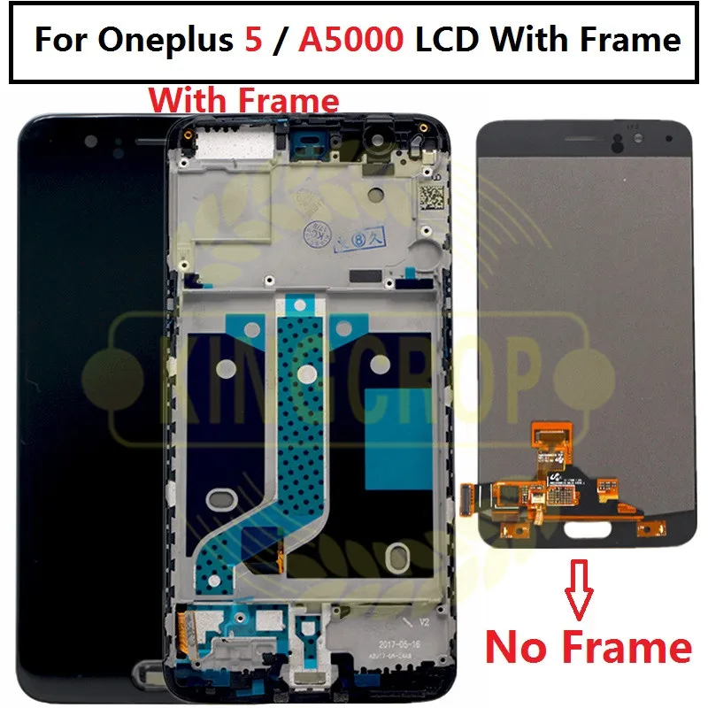 5 дюймовый 100% протестированный ЖК дисплей Oneplus сенсорная панель полная сборка A5000