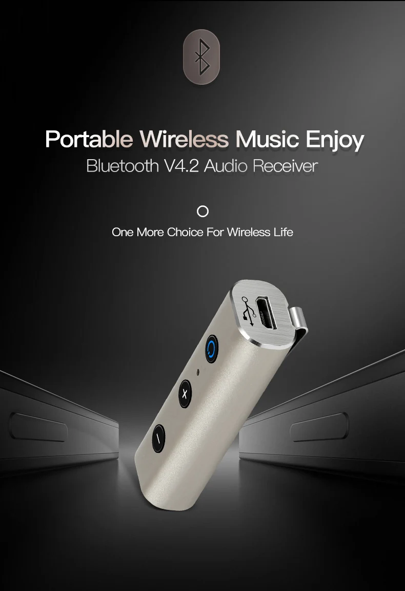 BT810 мини Портативный 2 4 ГГц Беспроводной Bluetooth музыкальный приемник с 3 5 мм аудио