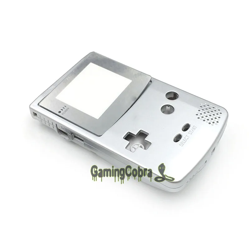 Серебряный сменный комплект чехол с полным корпусом для Nintendo Game Boy Color GBC |