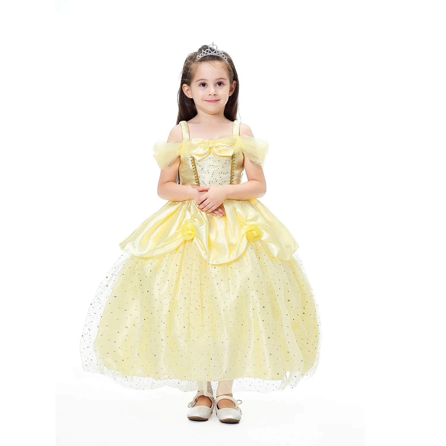 Belle Dress up Princess Girls Cosplay Beauty and The Beast Costume Birthday Party Clothes Children Gown | Детская одежда и обувь