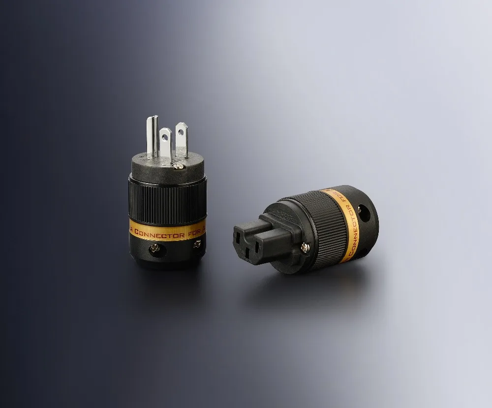 Шнур питания Viborg VM501R + VF501R красный медный с родиевым покрытием американский