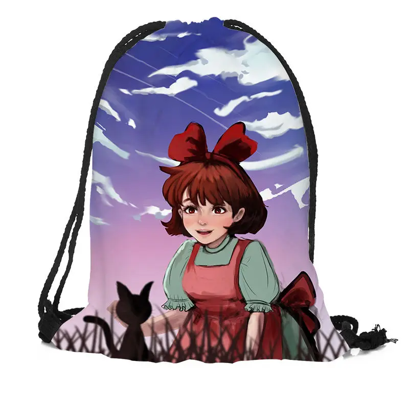 Рюкзаки Kiki с сумочкой на шнурке для мужчин и женщин дорожные сумки мягкой спинкой