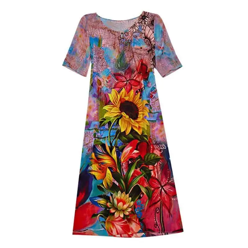 2019 летнее высококачественное платье из натурального шелка с круглым вырезом