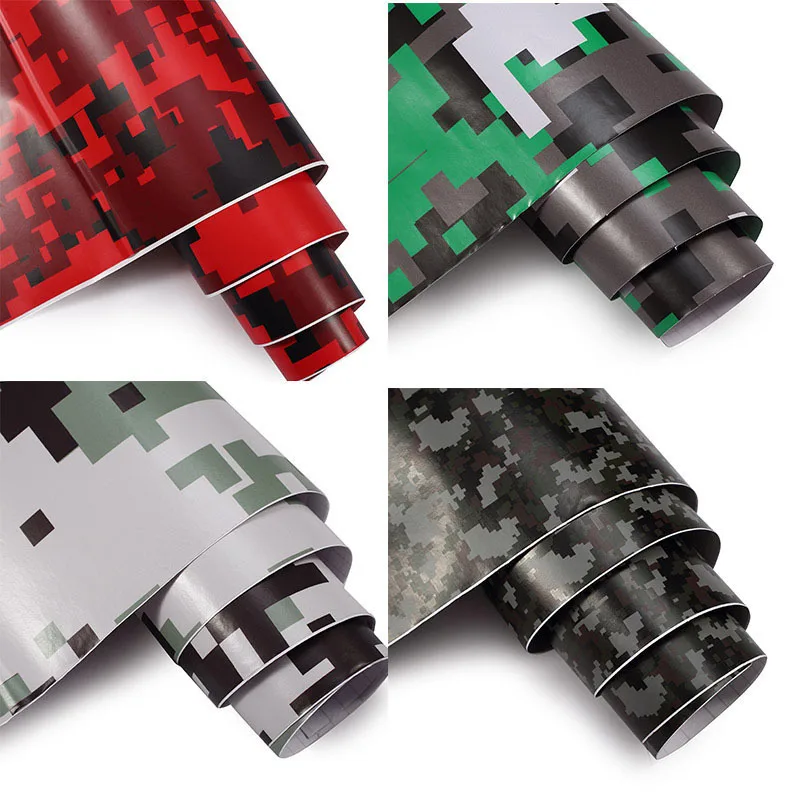 Автомобильная виниловая пленка с изображением леса красного черного серого