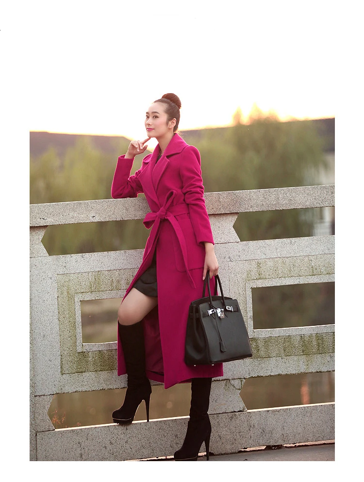 Женская Длинная шерстяная куртка тонкая темпераментная 2020|wool coat|woolen jacketcoats coats |