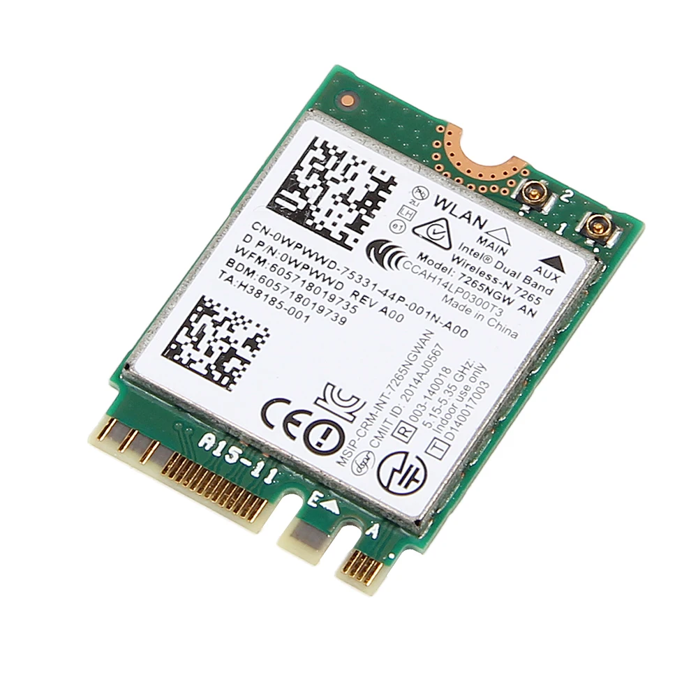 Беспроводная сетевая карта Wi Fi адаптер для Intel 7265NGW AN NGFF 300 Мбит/с Bluetooth 4 0