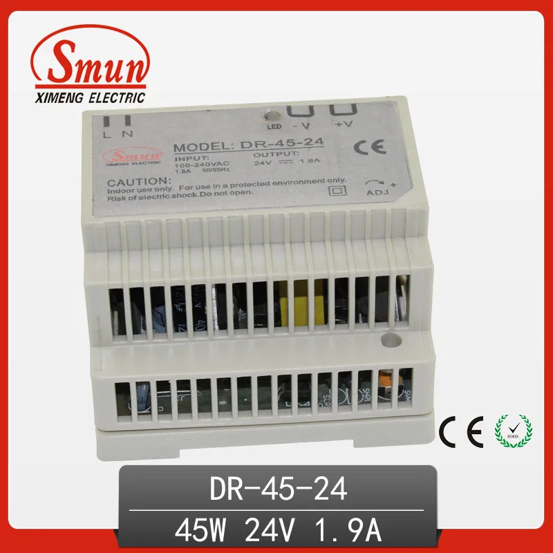 Источник питания SMUN DR-45-24 45 Вт 24 В 1 9 А | Обустройство дома