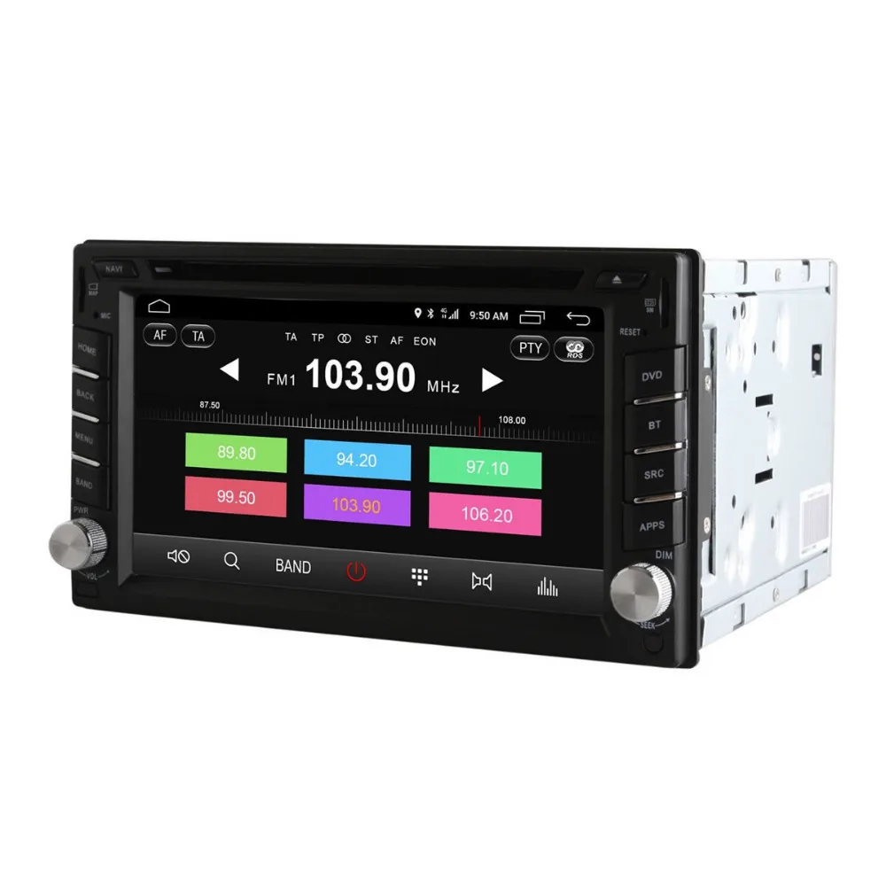 Автомобильный DVD-плеер Android 6 0 Восьмиядерный процессор 2 Гб ОЗУ din GPS-навигатор 32