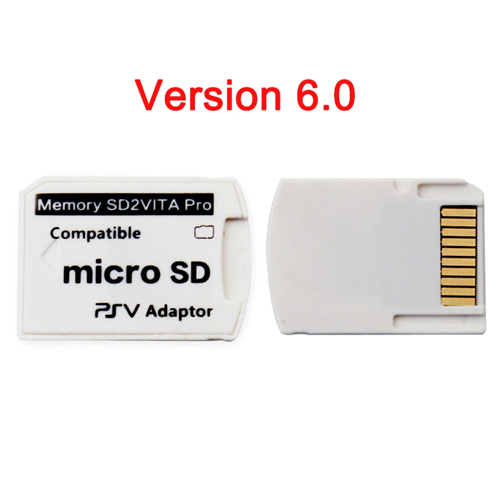 V6.0 SD2VITA PSVSD Карта памяти Адаптер для PSVita Henkaku 3,65 система 1000 2000 TF карта конвертер карта памяти не входит в комплект