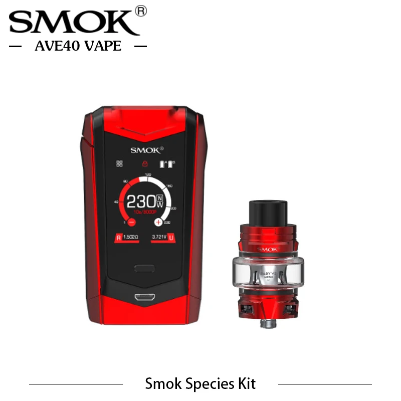 Оригинальные электронные сигареты SMOK вида 5 мл комплект 230 Вт вид мод с TFV8 ребенок