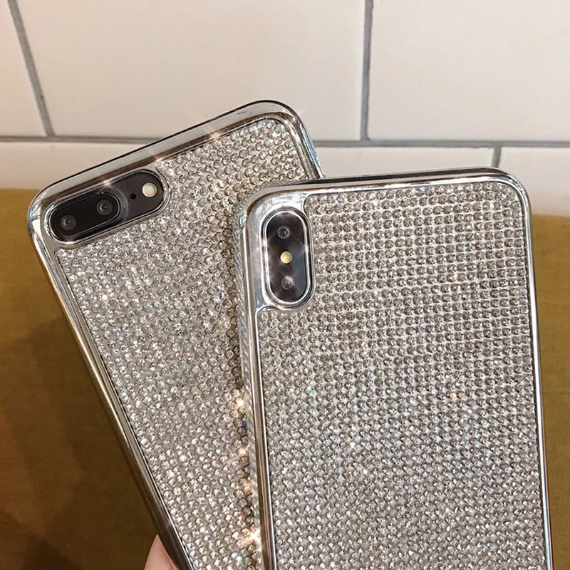 Чехол со стразами чехол для мобильного телефона Iphone X мягкий Max полностью