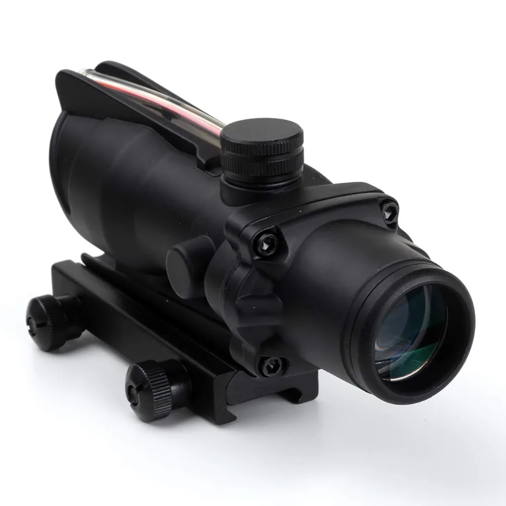 Прицелы для охоты с красным шевроном 4x32 ACOG гравированная сетка настоящий