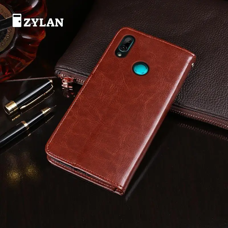 Чехол-Кошелек с откидной крышкой из мягкого ТПУ для Huawei P Smart 2019 | Мобильные