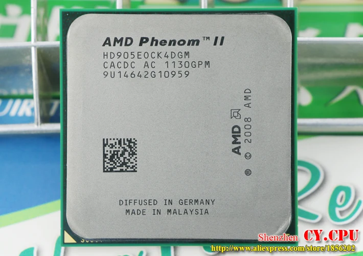 Процессор AMD Phenom II X4 905E четырехъядерный (2 5 ГГц/6 м/65 Вт/2000 ГГц) разъем am3 am2 +