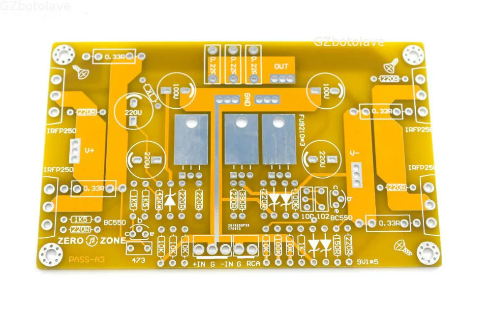 Бесплатная доставка PASS A3 односторонняя пустая Плата усилителя класса А PCB (2